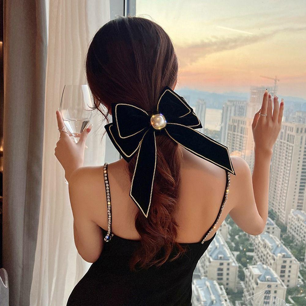 Kẹp Tóc Hình Cá Mập Thiết Kế Mới Thanh Lịch Thời Trang Dành Cho Nữ|Giá Đỡ Kẹp Tóc Đuôi Ngựa Bằng Nhung