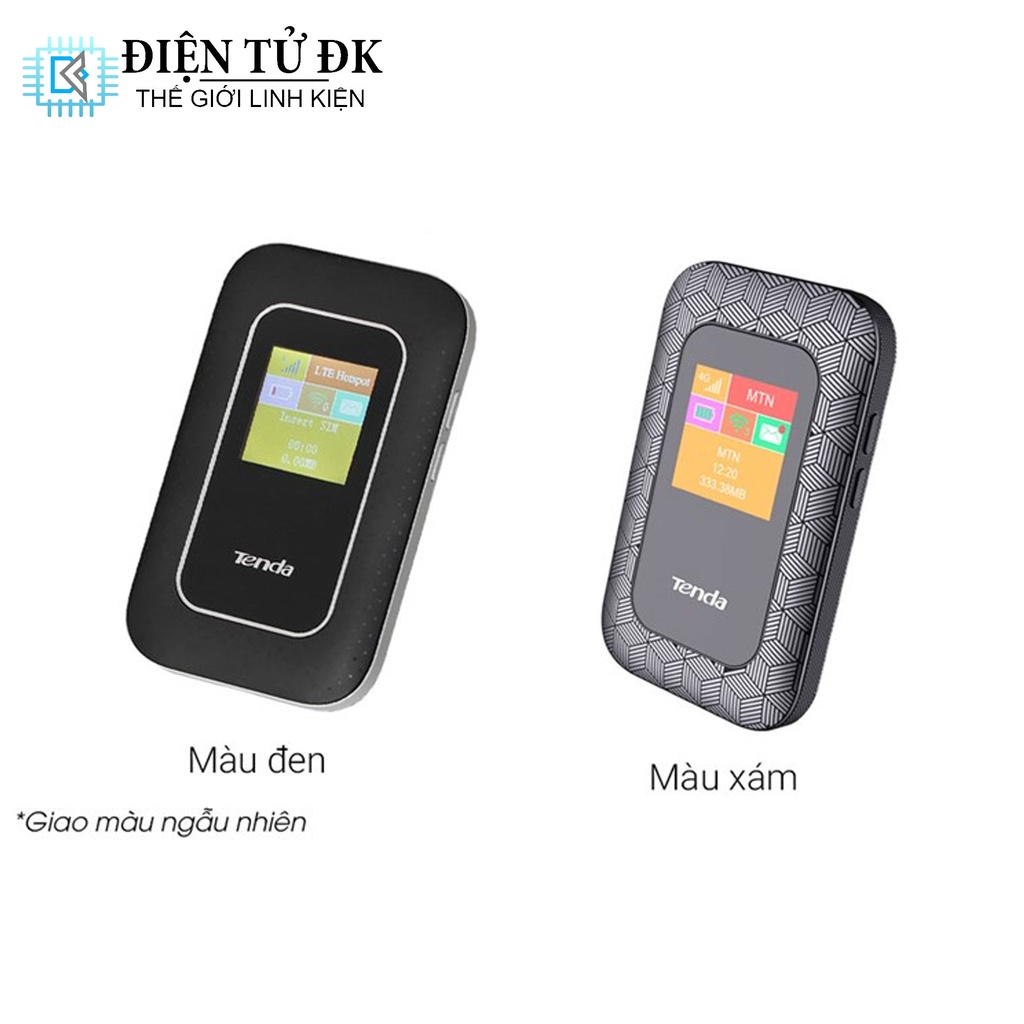 Bộ Phát Wifi Di Động 4G LTE Tenda 4G185 Đen (like new)