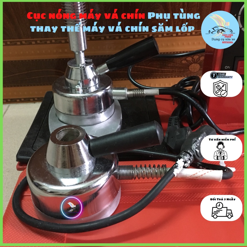 Cục nóng máy vá chín, đầu ép gia nhiệt, hàng chuẩn theo máy, có bảo hành