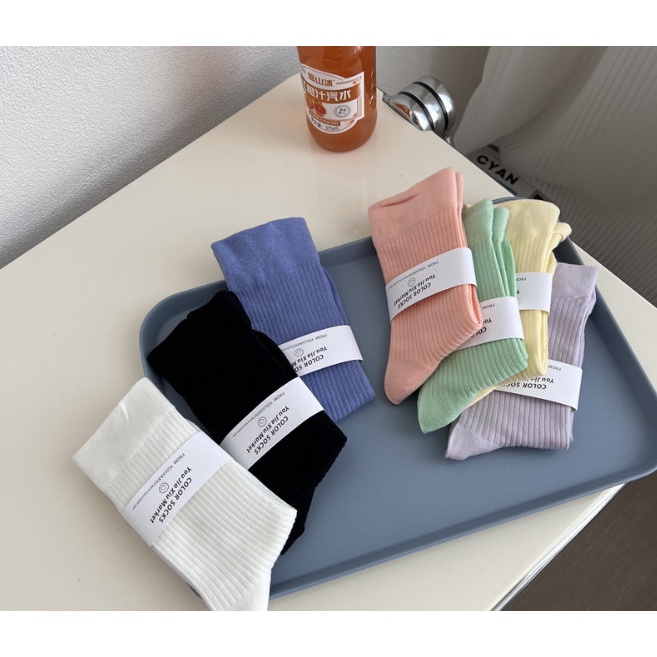 Vớ Tất cổ cao Unisex nhiều màu phong cách trẻ trung và năng động.