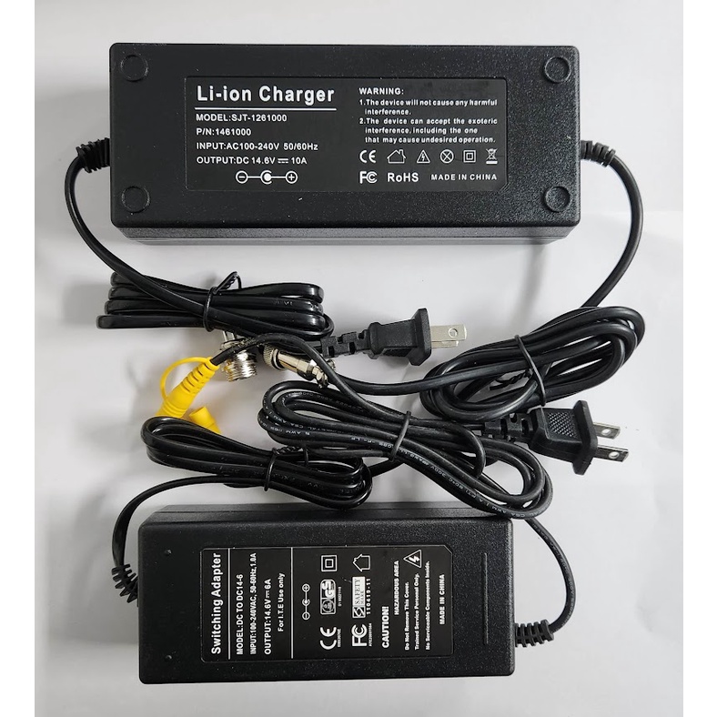 Bộ sạc pin Lithium 14.6V 6A - 10A sạc cho pin 12v