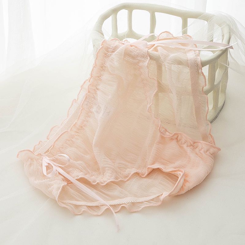 Quần lót nữ chất ren mềm mịn cạp vừa, co dãn thấm hút mồ hôi tốt HLBOUTIQUE L4683