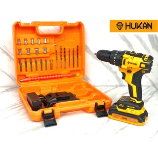 Máy khoan pin hukan 3 chức năng 21v không than siêu mạnh