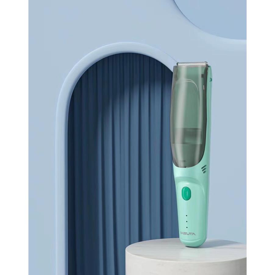 Tông đơ cắt tóc cho bé MISUTA kèm hút tóc giúp bé không bị ngứa khó chịu khi ngồi cắt -Khoaibabyvn