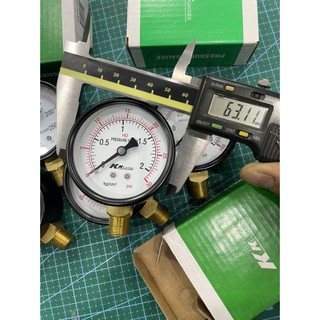 đồng hồ đo áp suất khí nén phi 63mm
