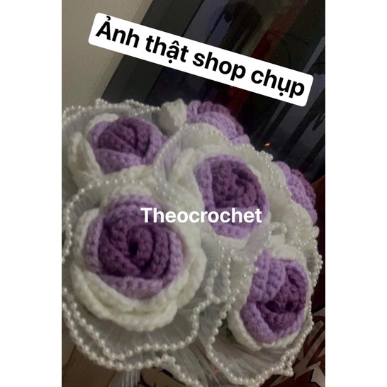 Hoa Hồng Len Màu Gradient Làm Quà Tặng Trang Trí Độc Đáo Sang Chảnh