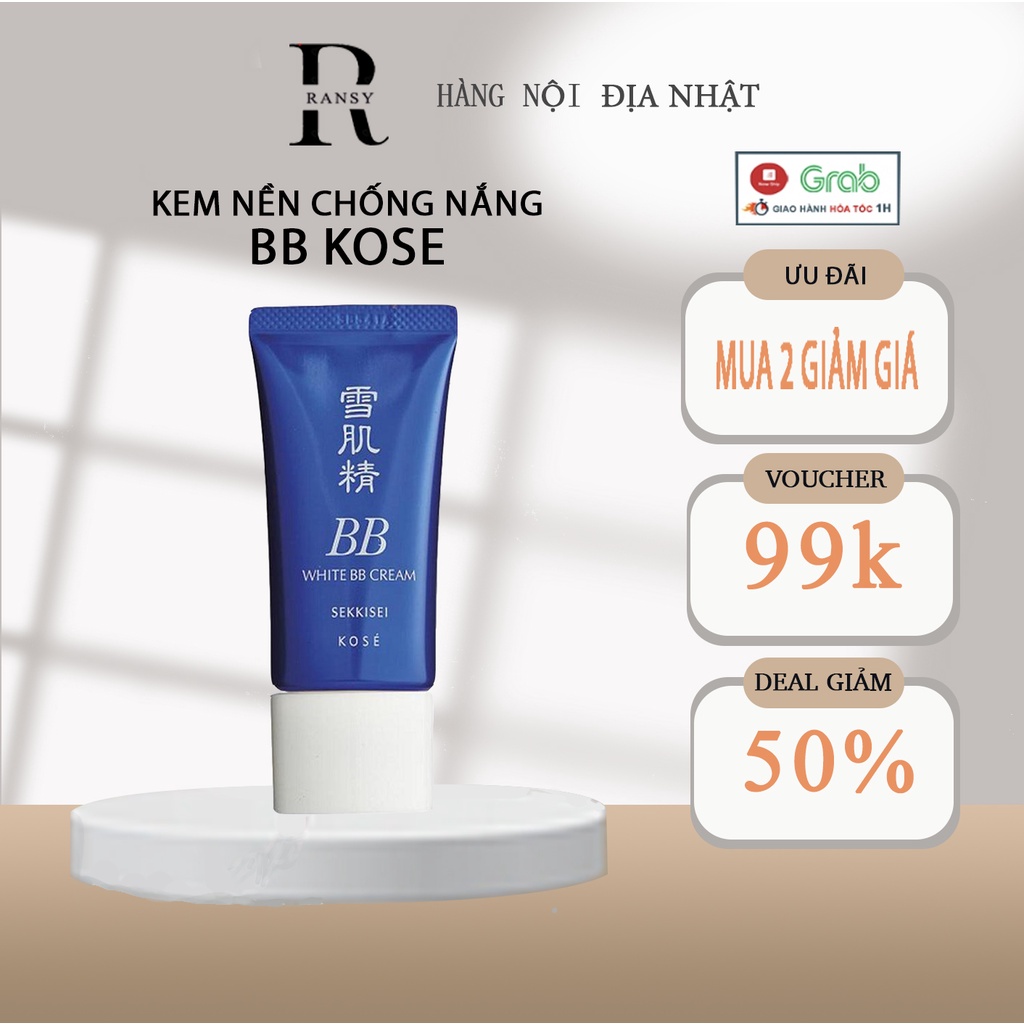 Kem nền chống nắng BB Kose Cream Sekkisei White BB Cream Nhật Bản SPF PA 40 +++(30g)