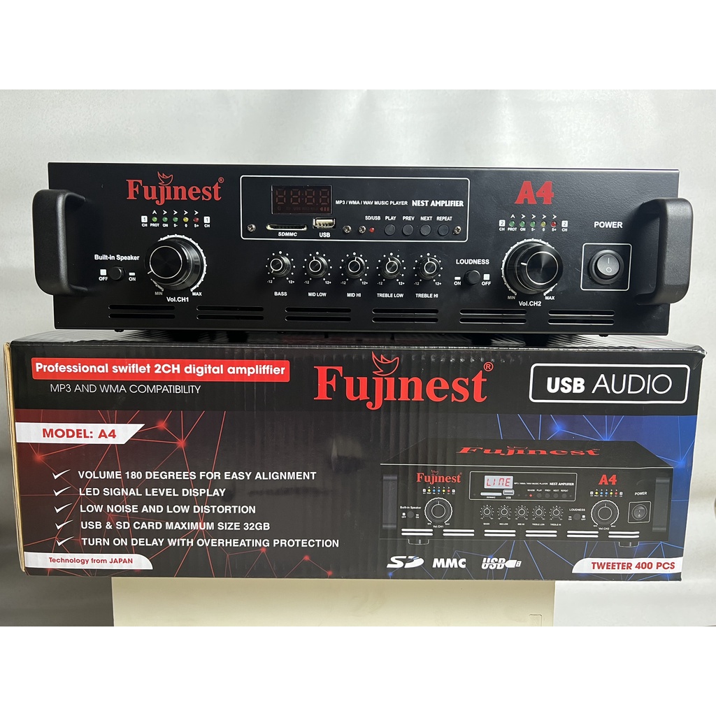 AMPLY NHÀ YẾN FUJINEST A4 - TẢI 400 LOA RU