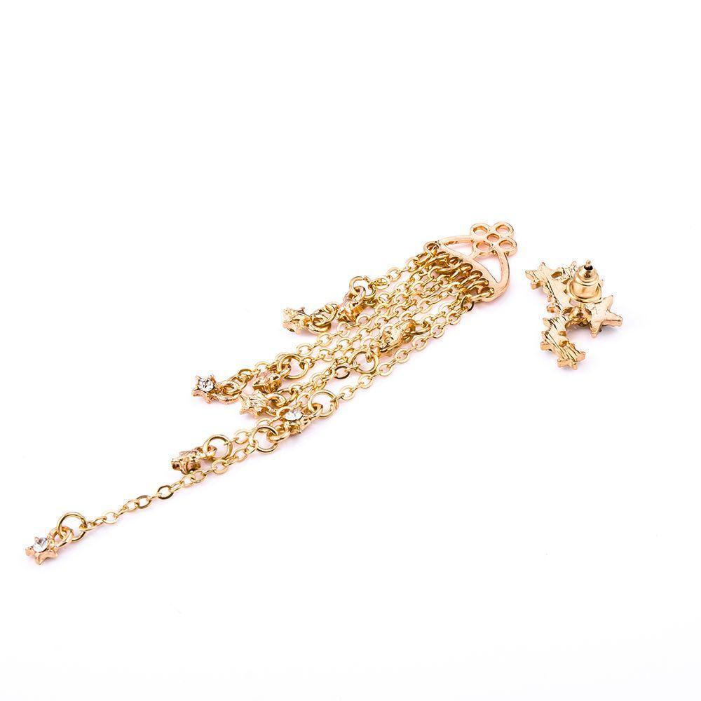 Bông Tai Tua Rua Dáng Dài Bằng Hợp Kim Thiết Kế Tinh Tế Thời Trang