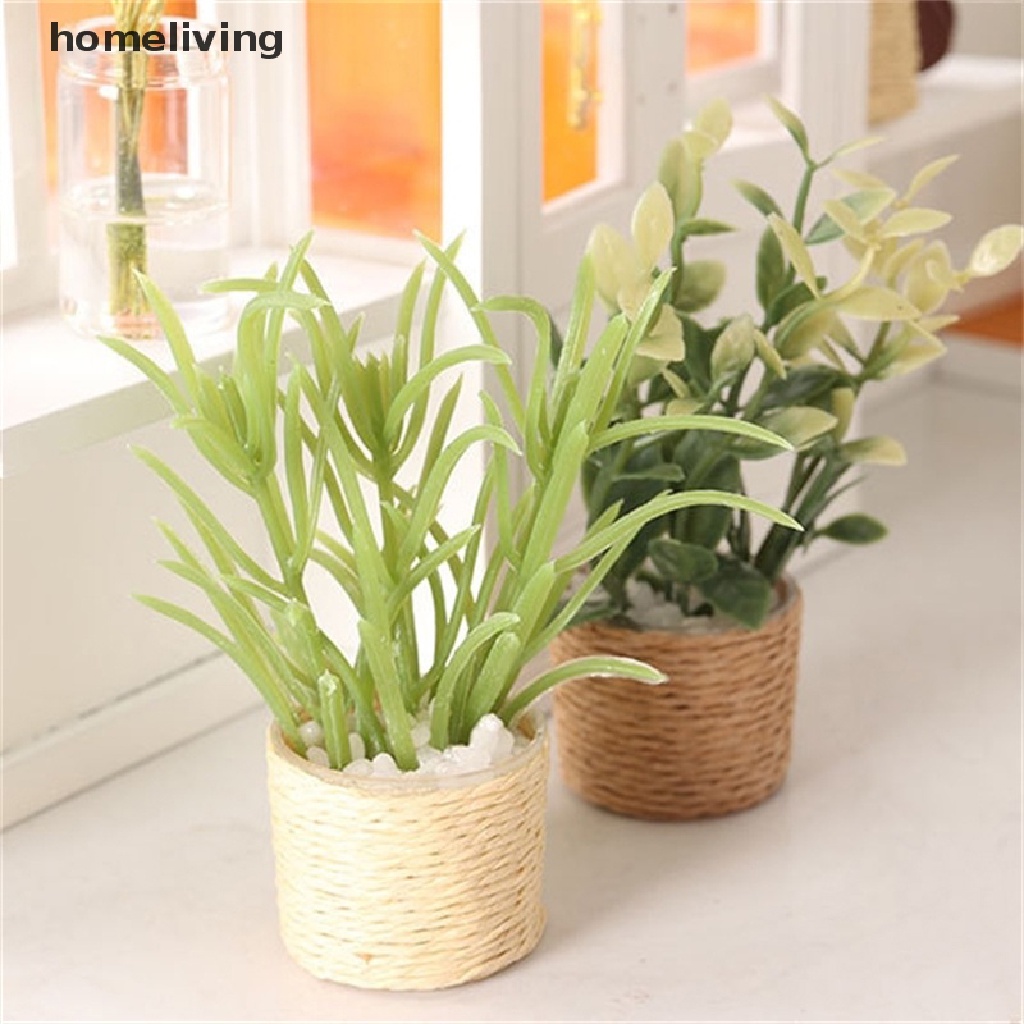 Mô Hình Chậu Cây Xanh Trang Trí Nhà Búp Bê Tỉ Lệ 1: 6