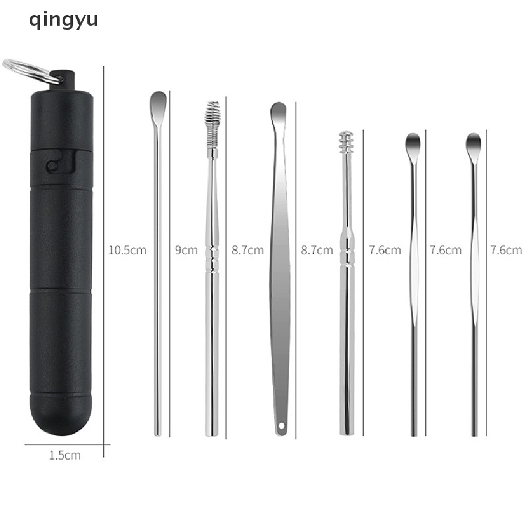 Set 1 / 6 Dụng Cụ Lấy Ráy Tai Hình Muỗng Độc Đáo