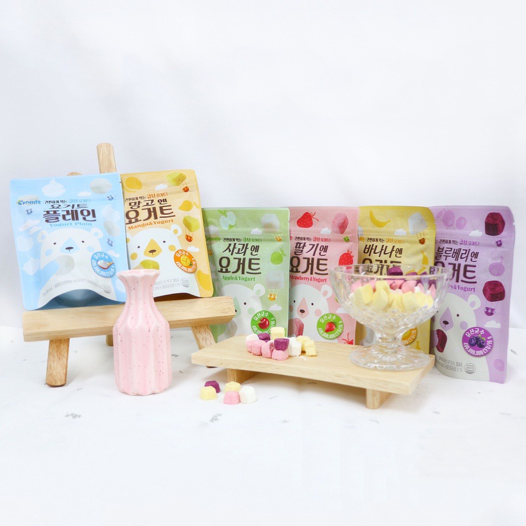 Sữa Chua Sấy Lạnh Vị Hoa Quả Yomit Hàn Quốc Thơm Ngon, Dinh Dưỡng Cho Bé Ăn Vặt