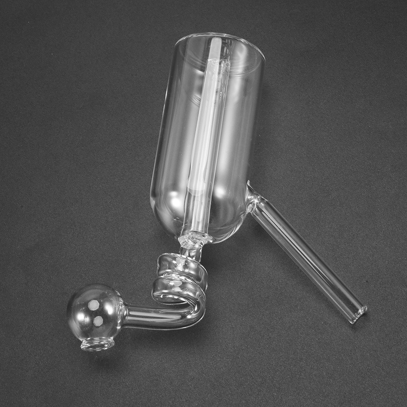 Kính Bình Hoa Thủy Tinh Có Tay Cầm Bong Bóng Trang Trí Sân Vườn