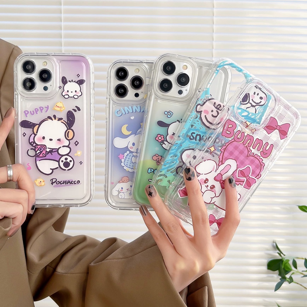 Ốp Điện Thoại Chống Sốc In Hình Cinnamoroll Snoopy Cho iPhone 14 / 13 / 12 / 11 / X / 8 / 7P / 6