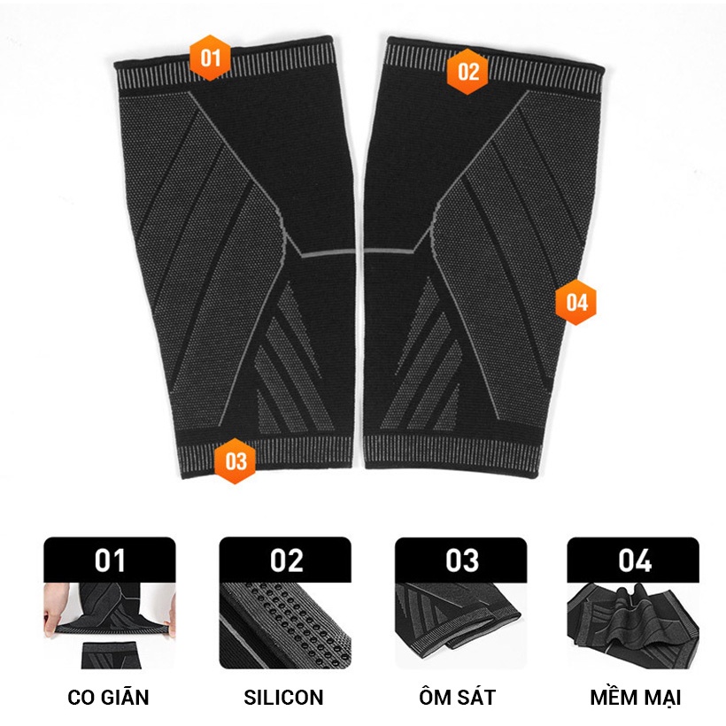 Băng bảo vệ bắp chân Aolikes7760 tất bảo vệ ống đồng giữ ấm chống nắng tránh chấn thương