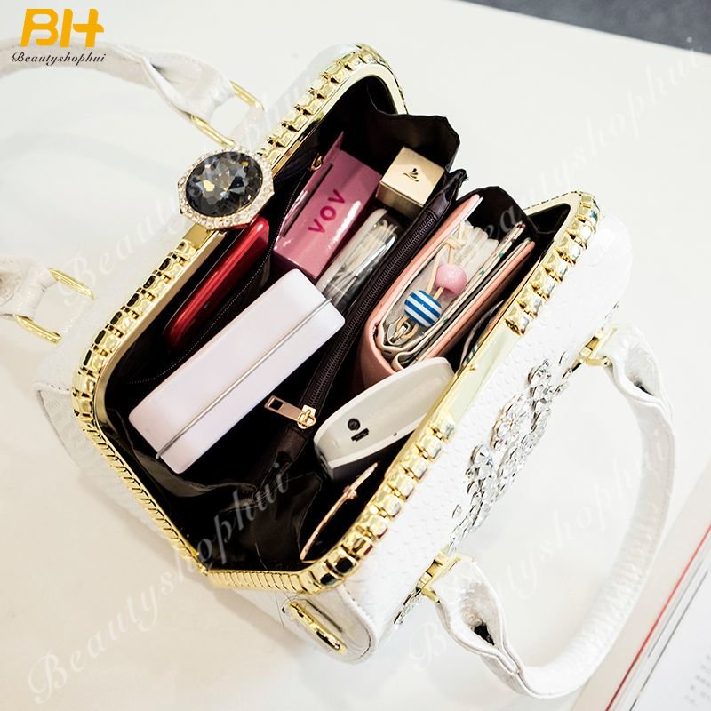 Túi Đeo Chéo Đính Đá Thời Trang 2022 Cho Nữ