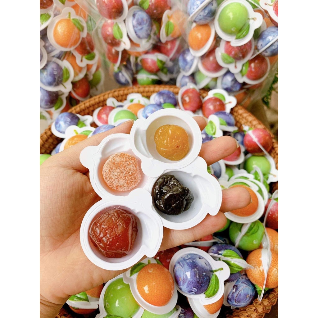 Kẹo Omai trái cây 3d 500g Lhyfood đồ ăn vặt hà nội