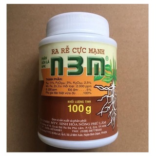 Phân bón lá ra rễ cực mạnh n3m gói 100g - giúp kích thích ra rễ, nảy mầm