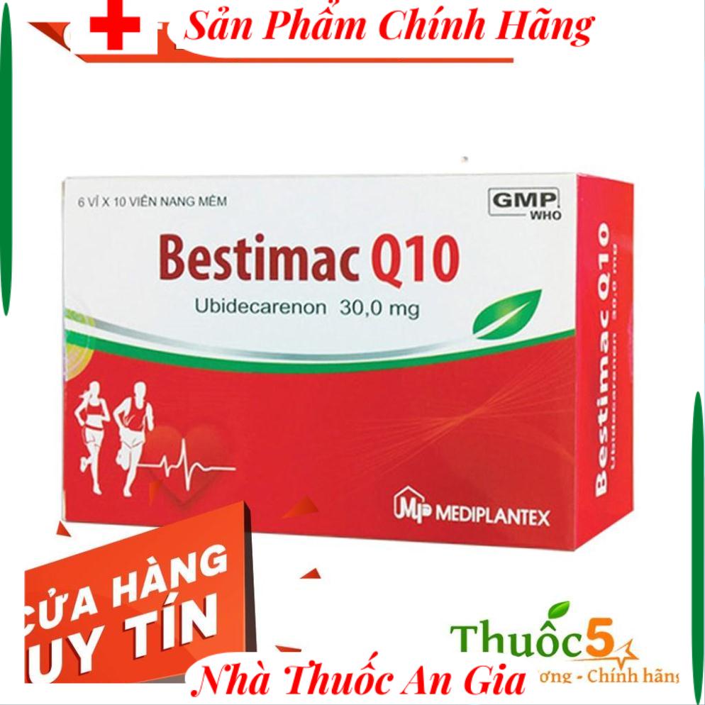 Viên Nang Mềm Bestimac Q10 Hỗ Trợ Chống Oxy Hóa, Ổn Định Màng Tế Bào Hộp 60 Viên b