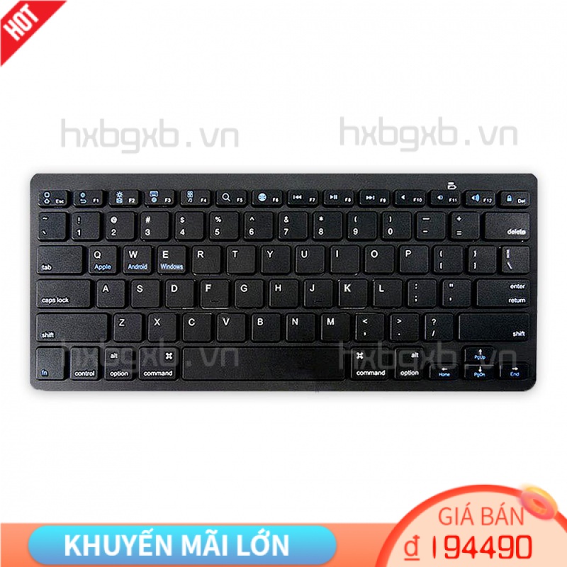 Keyboard Bluetooth-Compatible Slim Keypad Battery Powered Universal Laptops PC Wireless Smart Gamers Travel
