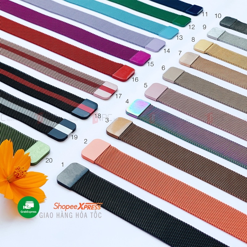 Dây đeo đồng hồ Táo thép không gỉ khoá nam châm dành cho Series SE 8 7 6/5/4/3/2/1 ULTRA size 38 42 40 44 41 45 49 (mm)