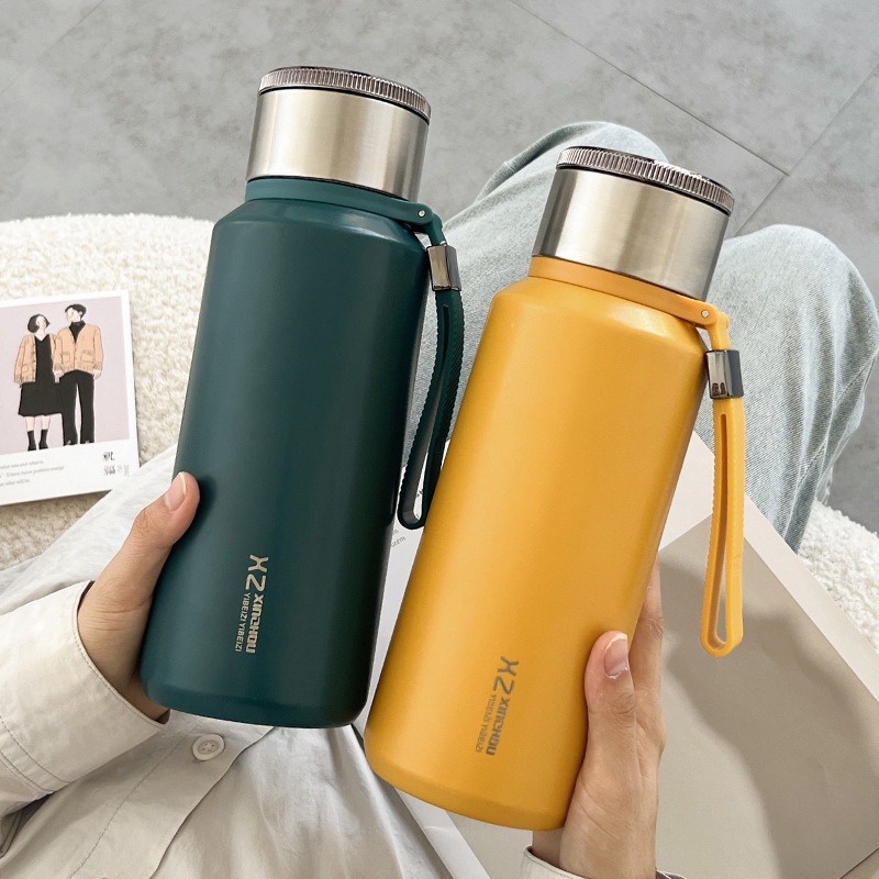 Bình giữ nhiệt cỡ lớn XZ thể thích 1000ML giữ nóng lạnh lên đên 24H, lọc trà kiểu mới ,4 màu (BN51)