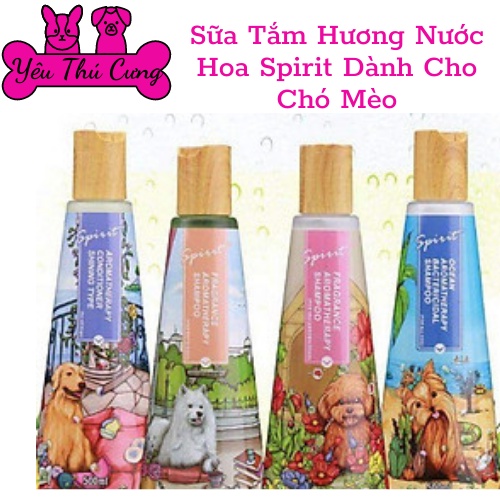 Sữa tắm nước hoa cho chó mèo SPIRIT-YÊU THÚ CƯNG