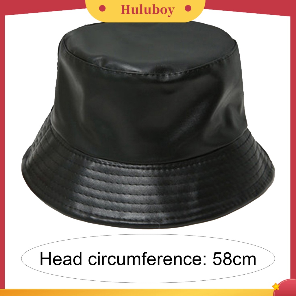 Mũ xô da giả màu trơn thời trang cho nữ