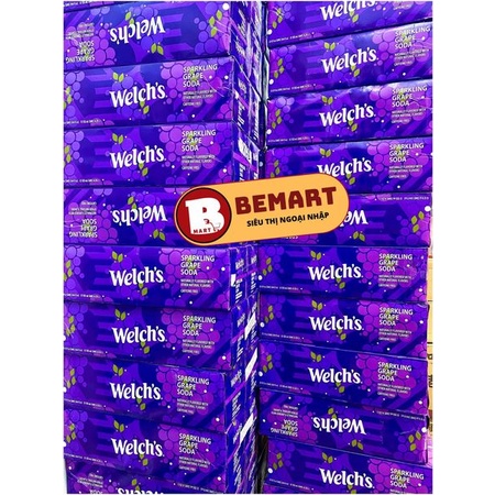 [Sỉ Cây 12 lon] NƯỚC NGỌT WELCH NHO MỸ