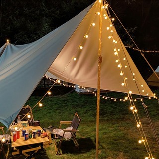 Dây đèn LED Cherry Ball 6M 40 sử dụng decor trang trí phòng ngủ, sân vườn, lều trại ngoài trời - Family Travel