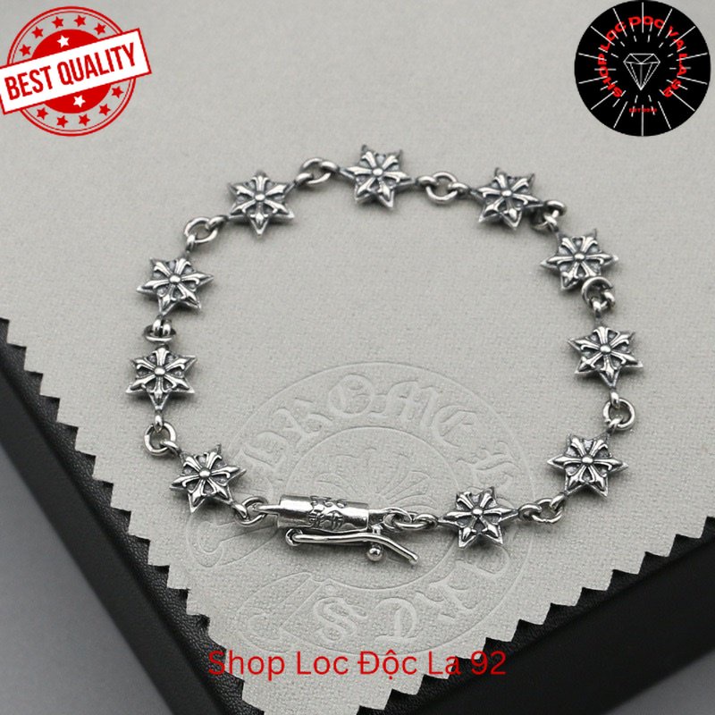 Lắc tay Chrome Heart Star bạc 925 cao cấp fullbox - Shop Lộc Độc Và Lạ 92
