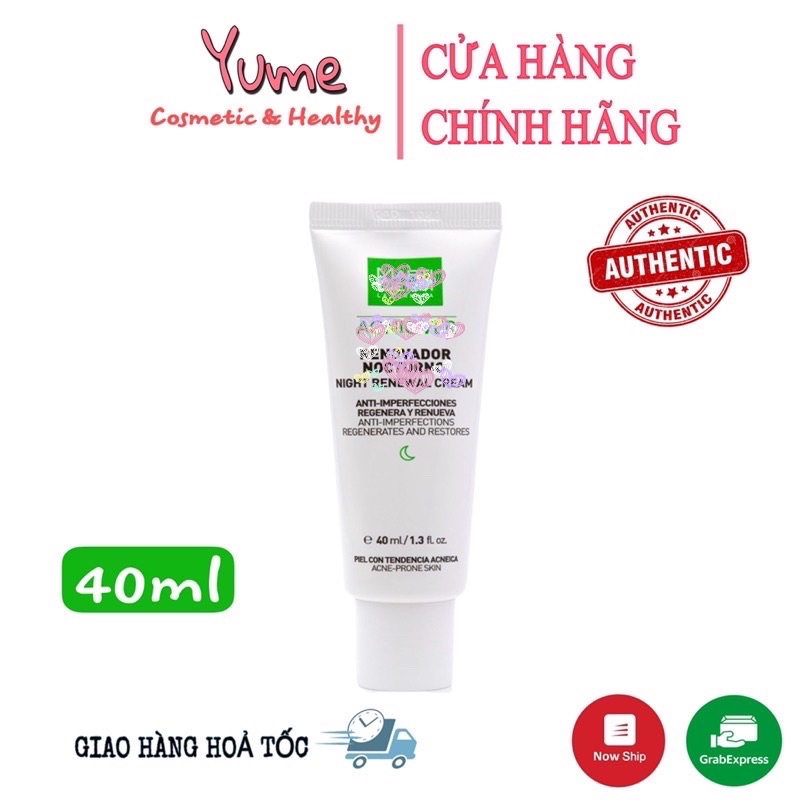 Kem dưỡng tái tạo da ban đêm cho da dầu mụn Martiderm Acniover Renovad Night Renewal Cream40ml