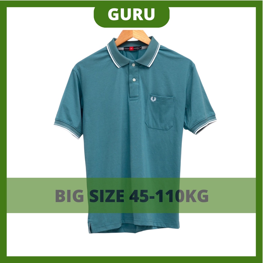 Áo trung niên nam big size lớn cho bố ba có túi polo cao cấp, áo tặng bố ba sang trọng GURU_Mã 3TRON