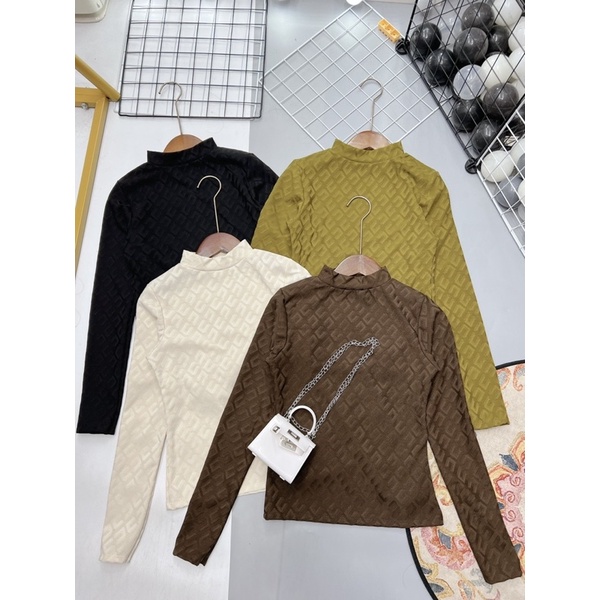 ÁO THUN GIỮ NHIỆT DÁNG ÔM CỔ CAO MS12681