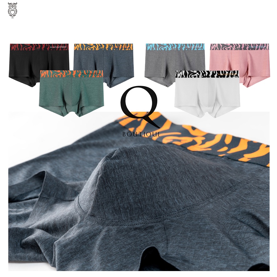Quần lót nam ALAN & STEEN Boxer - thun lạnh cao cấp - Men luxury underwear