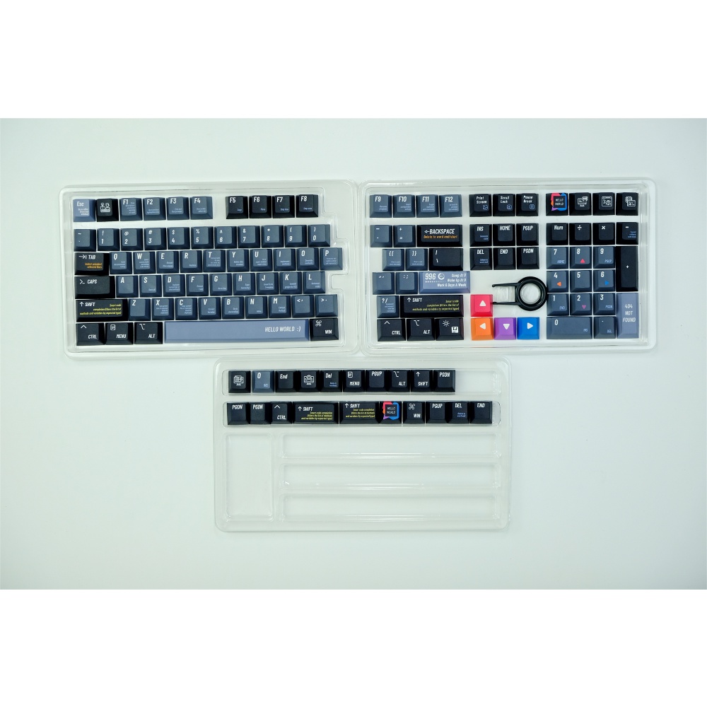 Programmer Keycaps Cherry Profile Lập Trình Viên Đen PBT Dye Sub Bàn Phím Cơ Keycap | BigBuy360 - bigbuy360.vn