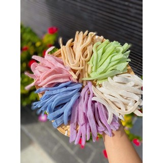 1kg Mứt dừa non, mứt dừa dẻo ngũ sắc màu rau củ tự nhiên, mứt Tết nhà làm dẻo thơm, vị ngọt từ đường phèn, mứt nhà làm