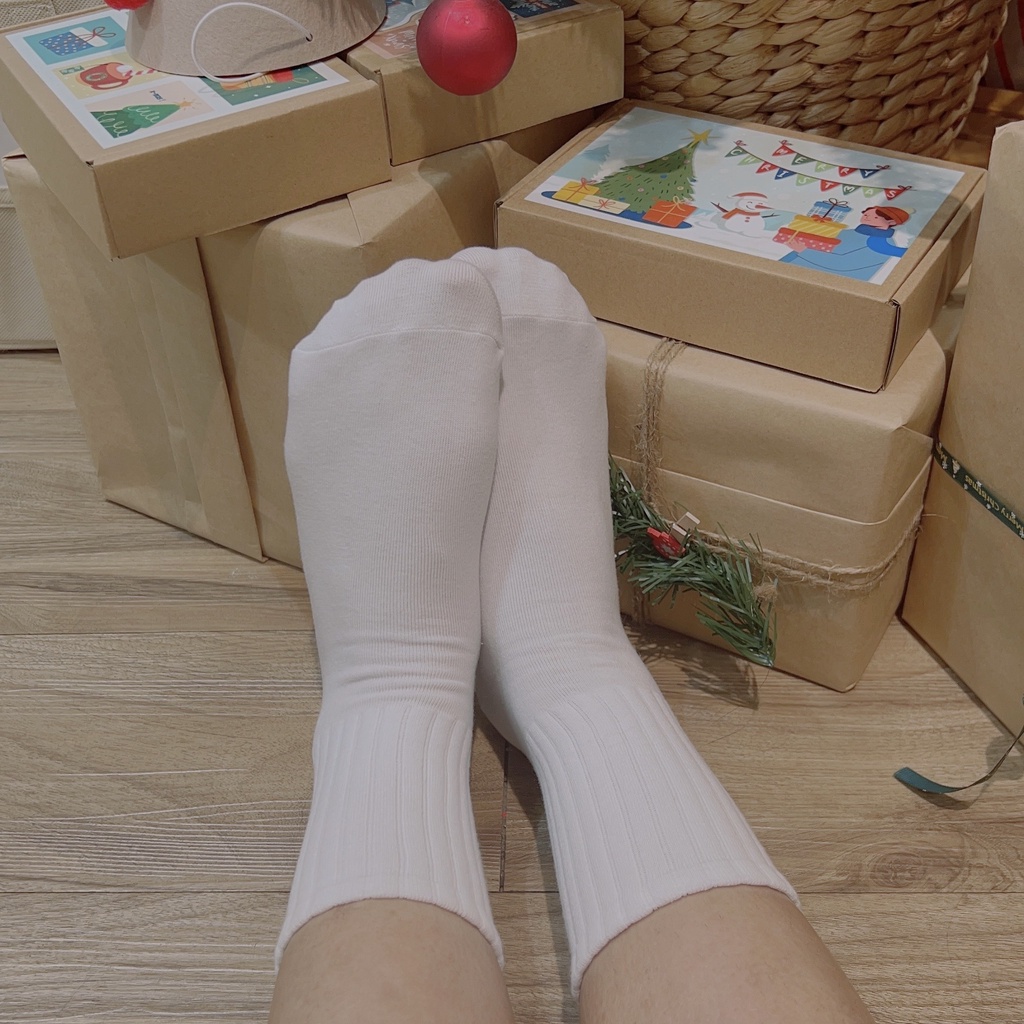 Tất vớ trơn gân to nam nữ