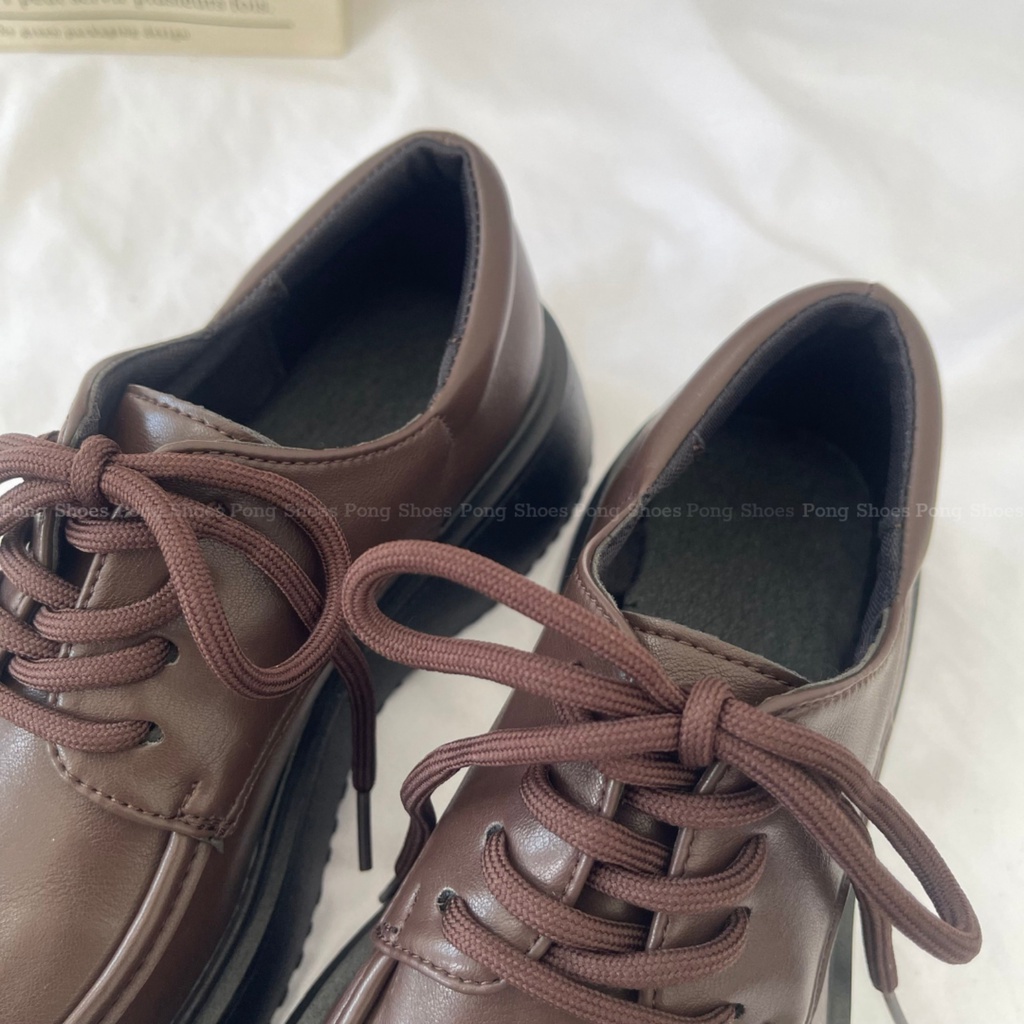 Giày Oxford Pong Shoes phong cách basic, dễ thương _FULL BOX - Mã 1502