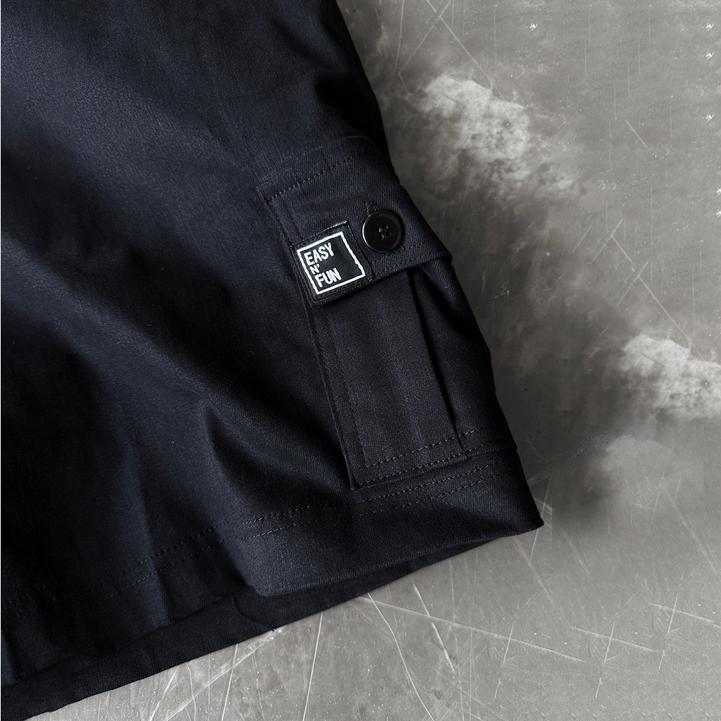 Quần short kaki túi hộp unisex nam nữ V2 cargo short