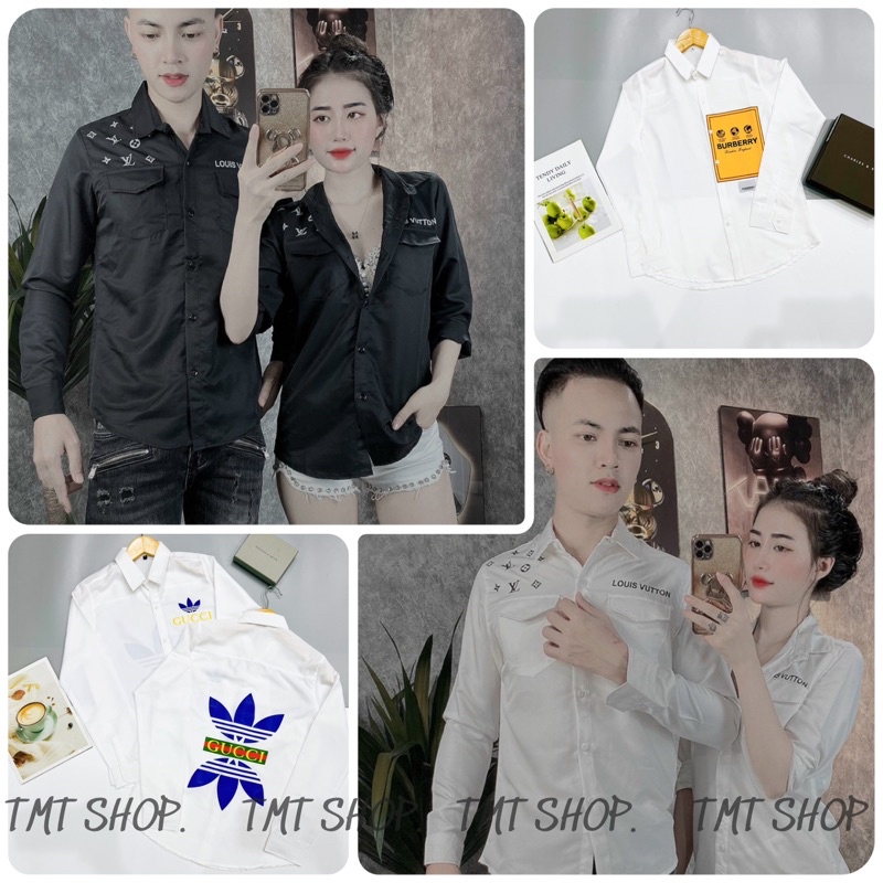 Áo sơ mi trắng nam tay dài phối đẹp, chất kate lụa thời trang quanh năm không lỗi thời - TMT SHOP