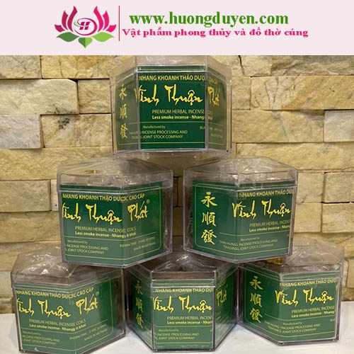Nhang Khoanh Thảo Dược Vĩnh Thuận Phát 4 giờ Hộp mica