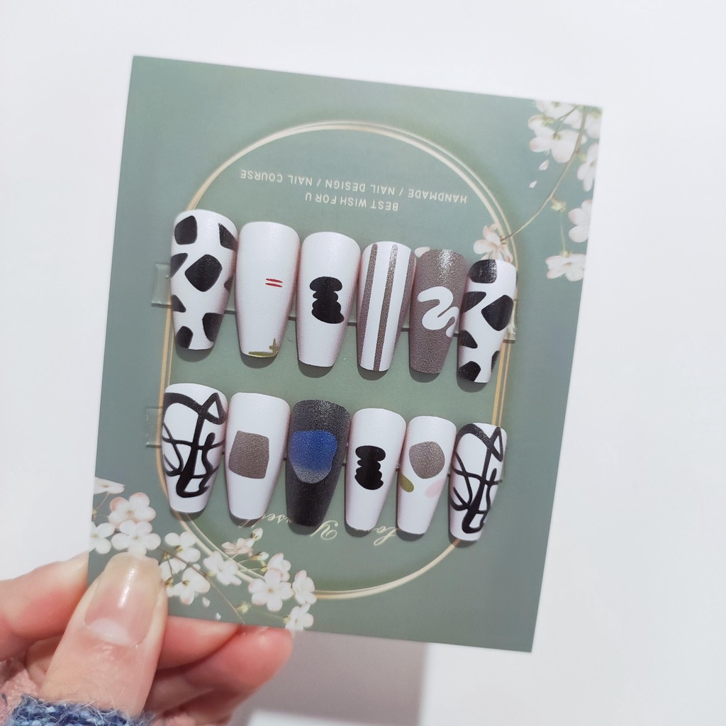 Bộ 24 Móng Tay Giả Trang Trí Nghệ Thuật