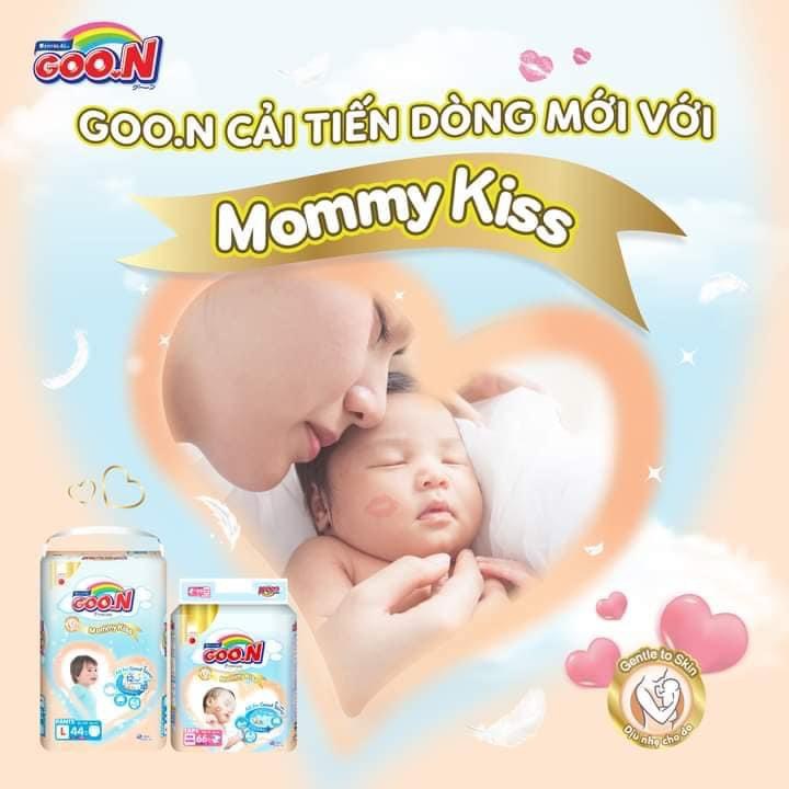 Bỉm Goon Mommy Kiss mẫu mới - Bỉm quần Goon Premium size Nb70/S64/M60/M56/L50/L46/XL46/XL42/XXL36 chính hãng