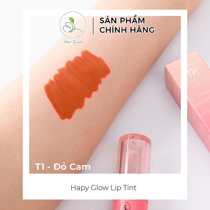 Son ha:py glow lip tint bóng lì kháng nước Mini garden 3.5ml PV1035