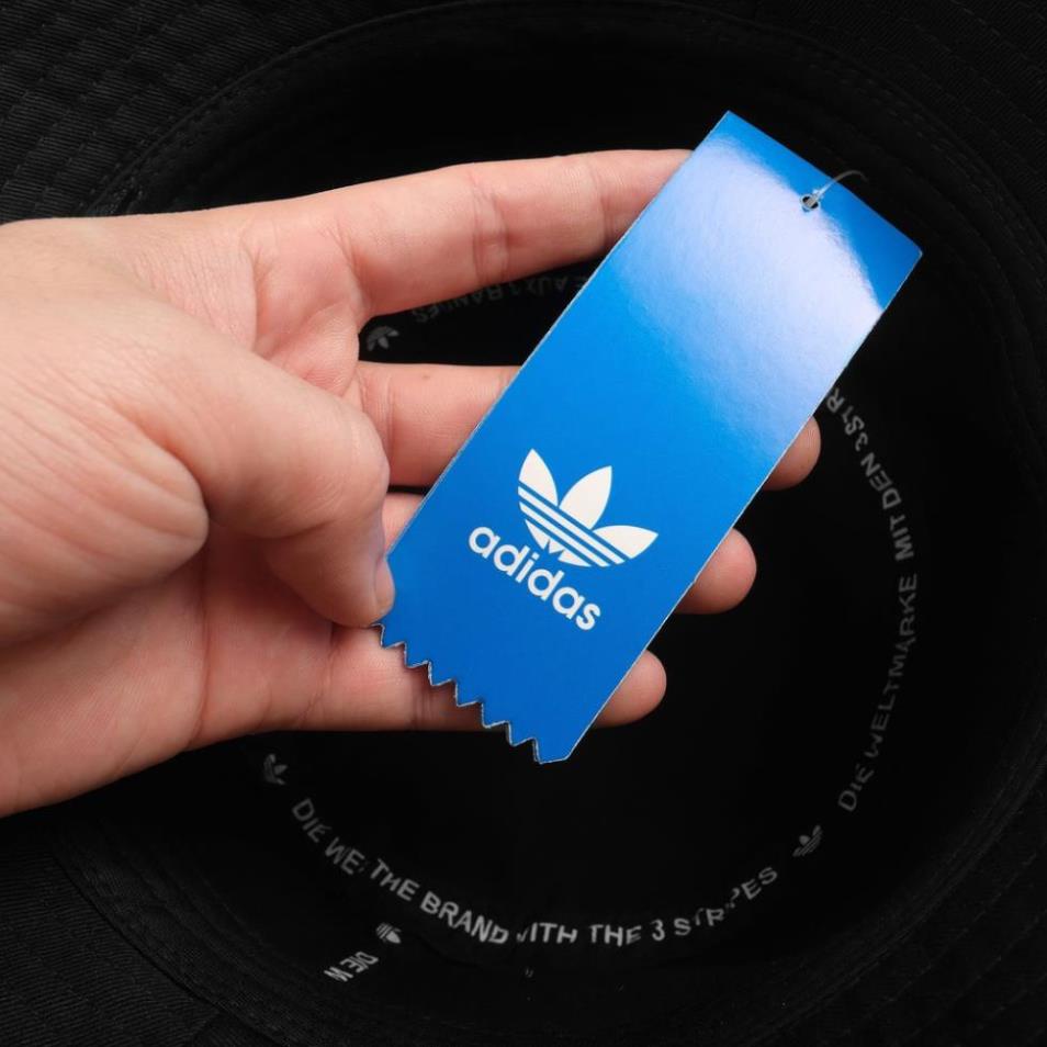 Mũ Bucket Adidas chất vải cotton Hàn Quốc cao câp, nón vành thể thao màu vàng, đen,trắng, xám , xịn mịn