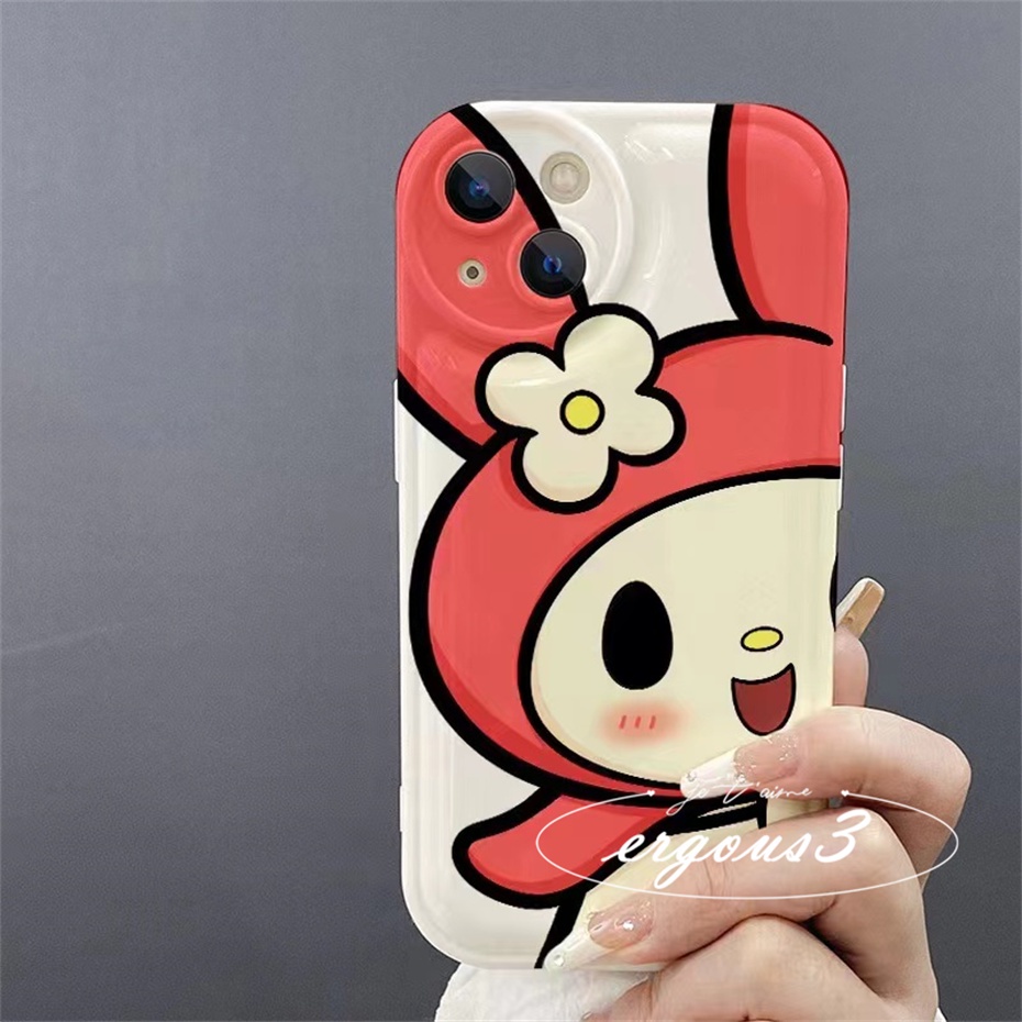 Ốp Điện Thoại Mềm In Hoạt Hình Kuromi Và Melody Cho iPhone 14 13 12 11 Pro Max SE2020 X XR Xs Max 7 8 Plus