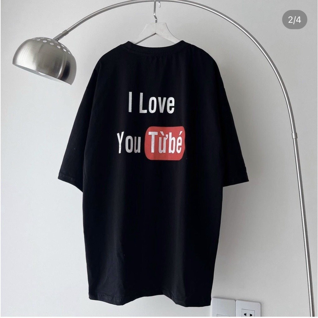 Áo Phông Nam Nữ Tay Lỡ I LOVE YOU từ bé Độc Lạ - KÈM ẢNH THẬT