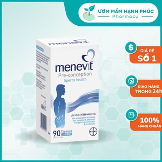 Viên uống menevit nâng cao chất lượng tinh trùng, tăng thụ thai úc 30 viên & 90 viên.