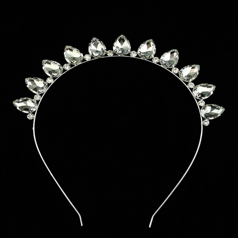 Flgo Băng Đô Hợp Kim Mỏng Đính Đá Thủy Tinh Nhiều Màu Sắc Lấp Lánh